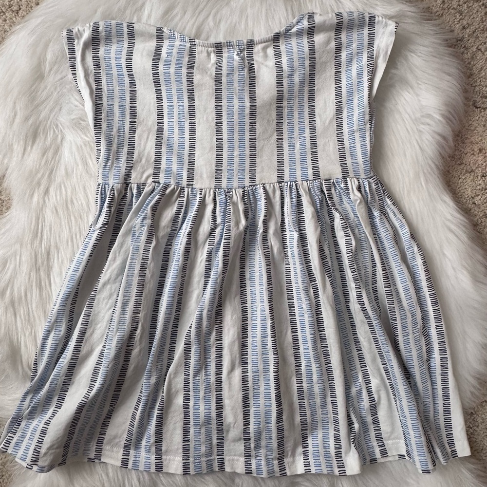 Poppet & Fox Blue and White Striped Dress - Picture 2 of 7